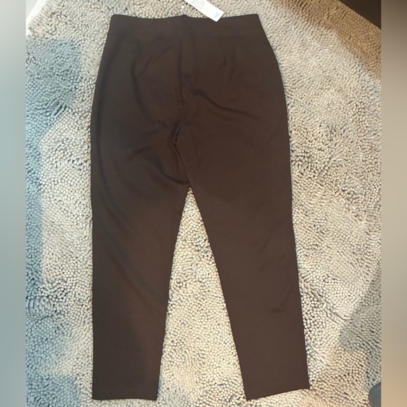Elegant Women's Slim Fit Ponte Pant Coffe - Picture 8 of 11